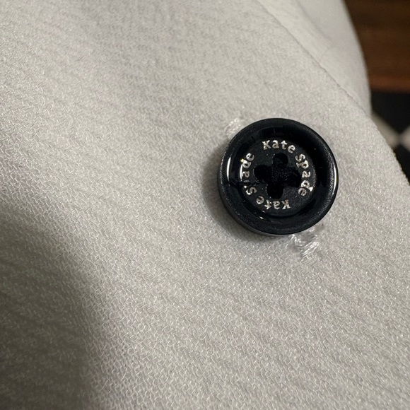 Kate Spade Long Sleeve White Dress with Black Bow - Picture 9 of 13